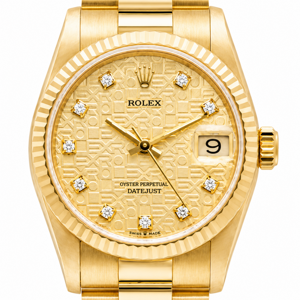 Rolex Datejust Presidental 31MM 68278 18KT Yellow Gold Watch